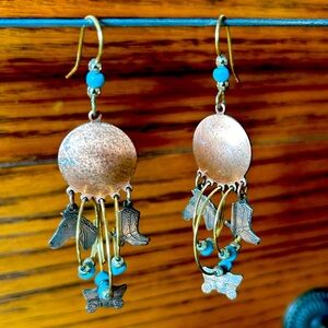 NWOT Copper Western Dangle Earrings